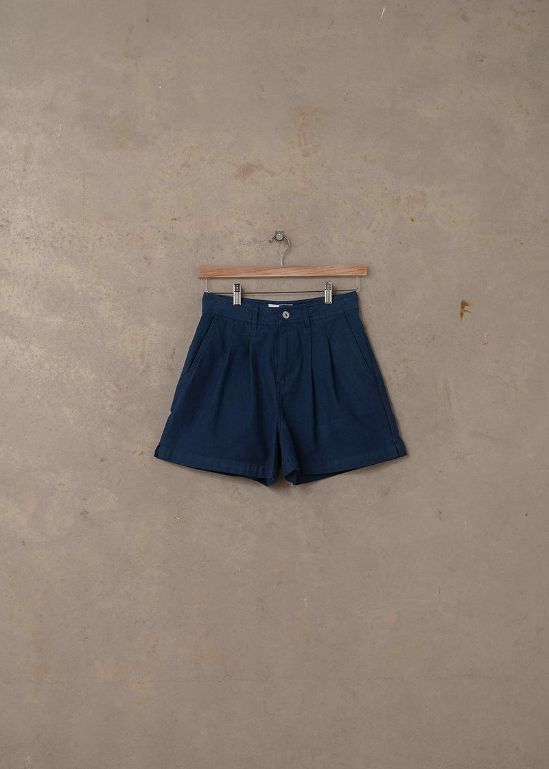 Double Pleated Twill Shorts