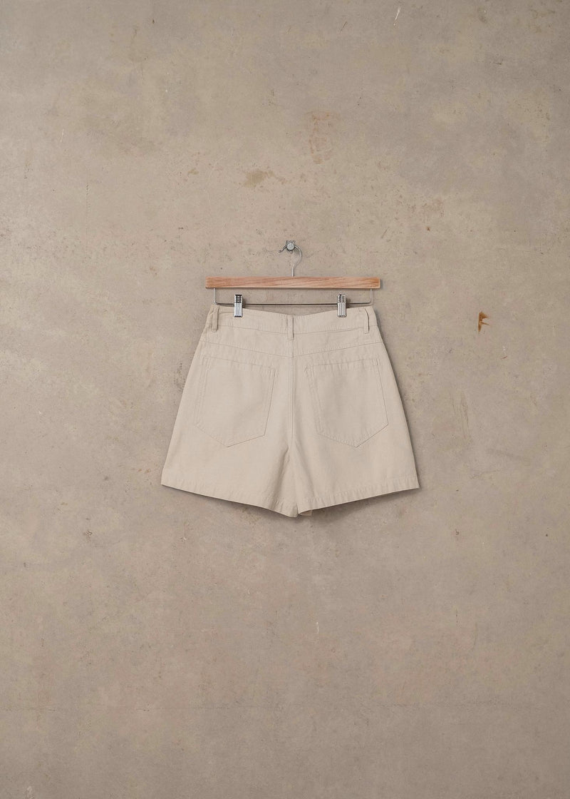 Double Pleated Twill Shorts