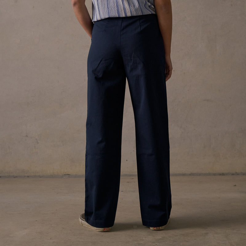 Double Pleated Twill Pants