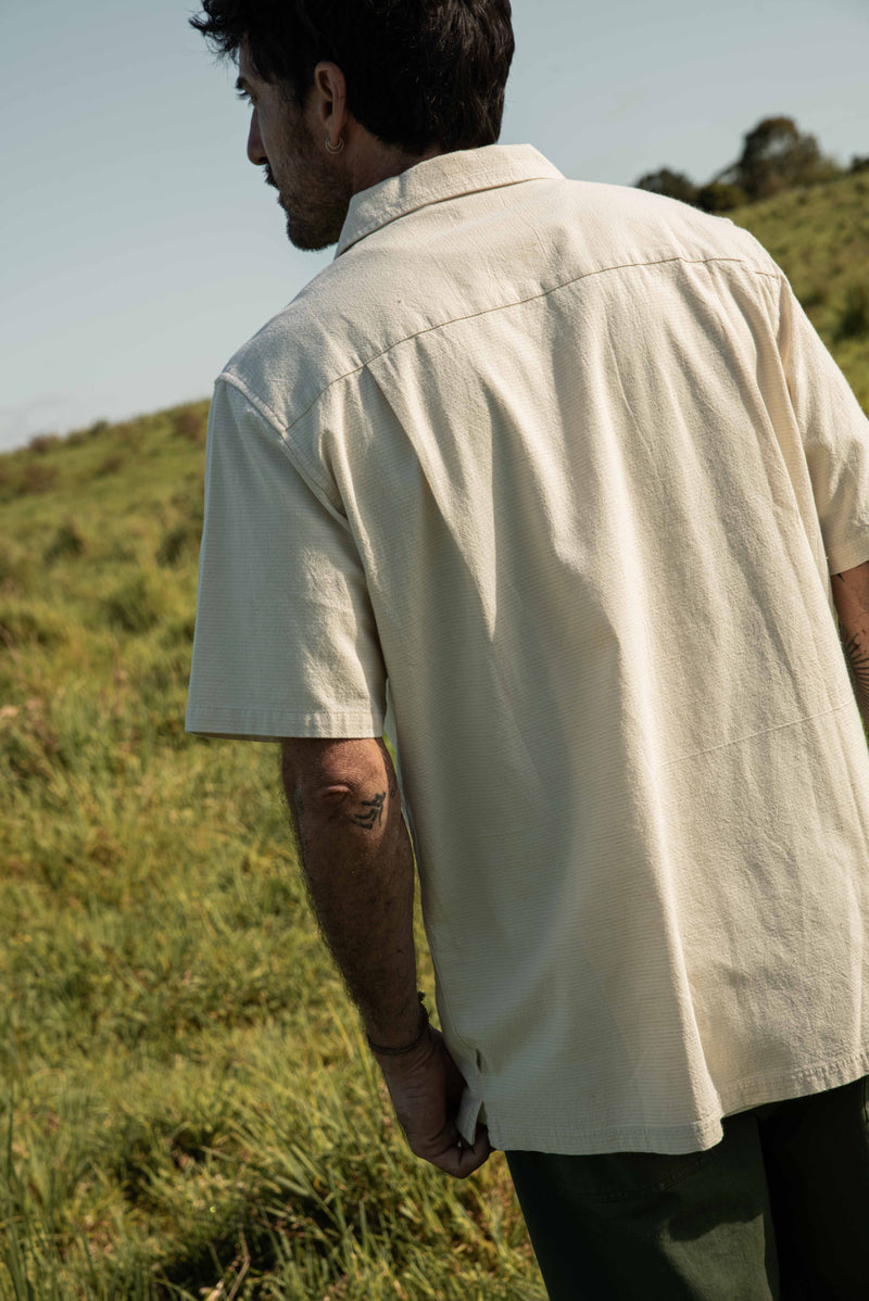 Linen Camp Collar Shirt